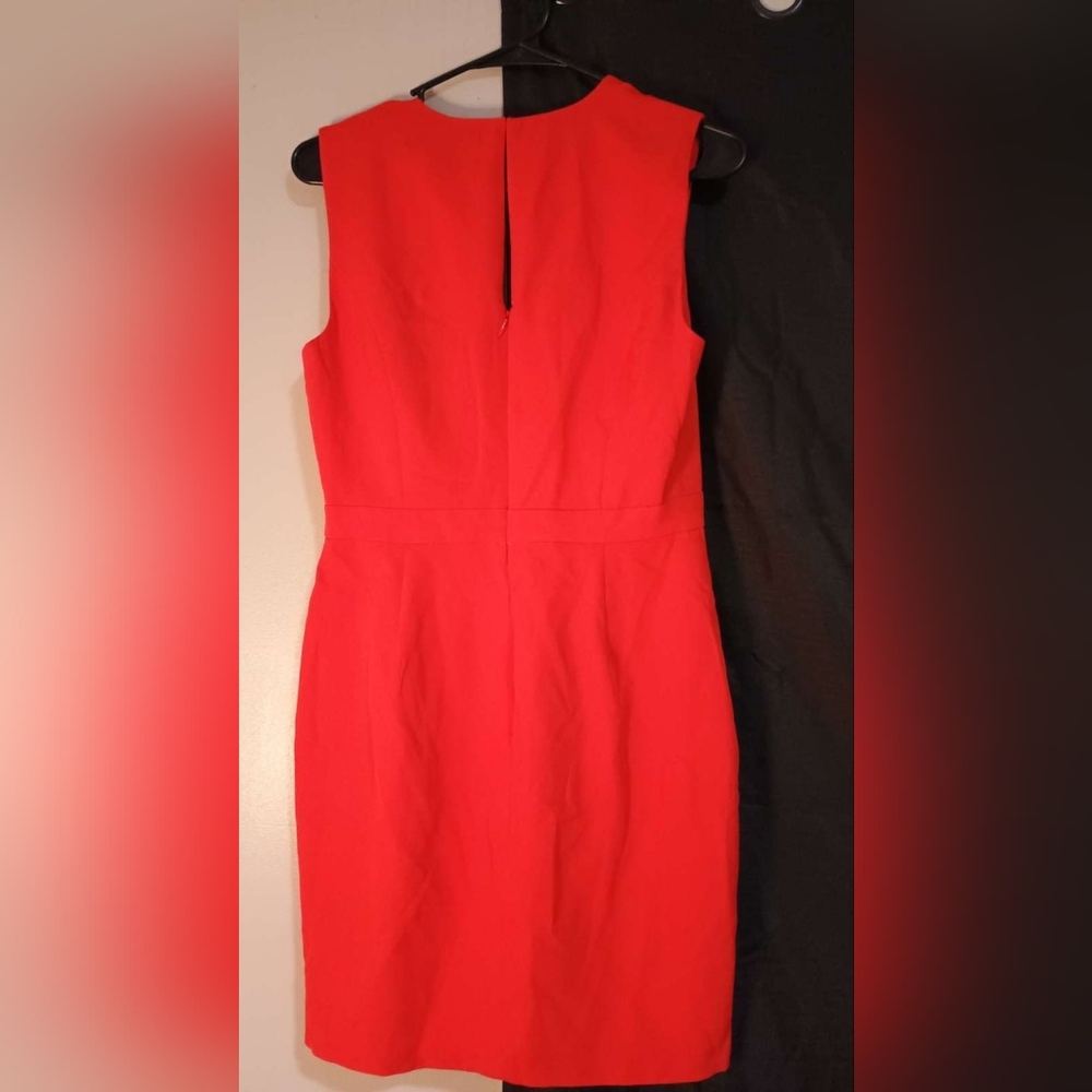BCBGMaxAzria Vibrant Red Backless Dress